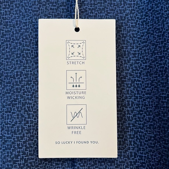 Lucky Brand blue polyester button up shirt - Picture 4 of 8